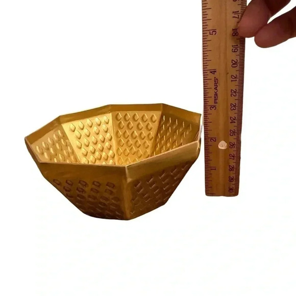 IKEA GOKVÄLLA 605.420.33 Ramadán Collection Gold Tone Aluminum Serving Bowl - Picture 8 of 12